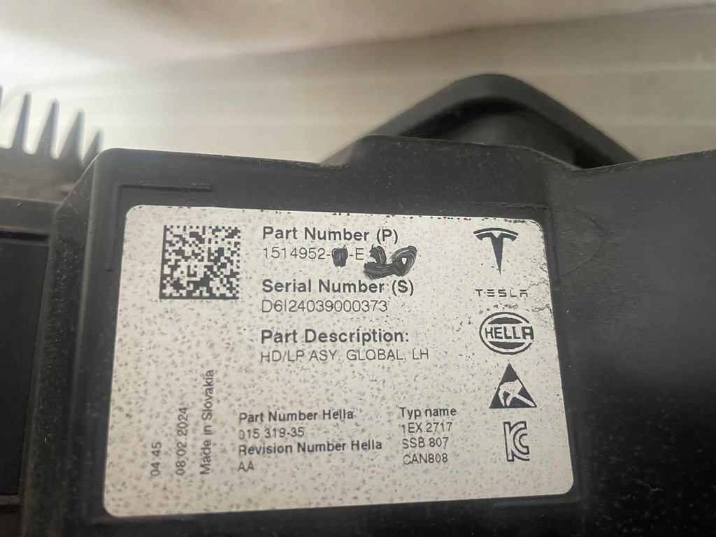 фото №11, Лампа левая передняя tesla model iii 3 lift y левый перед