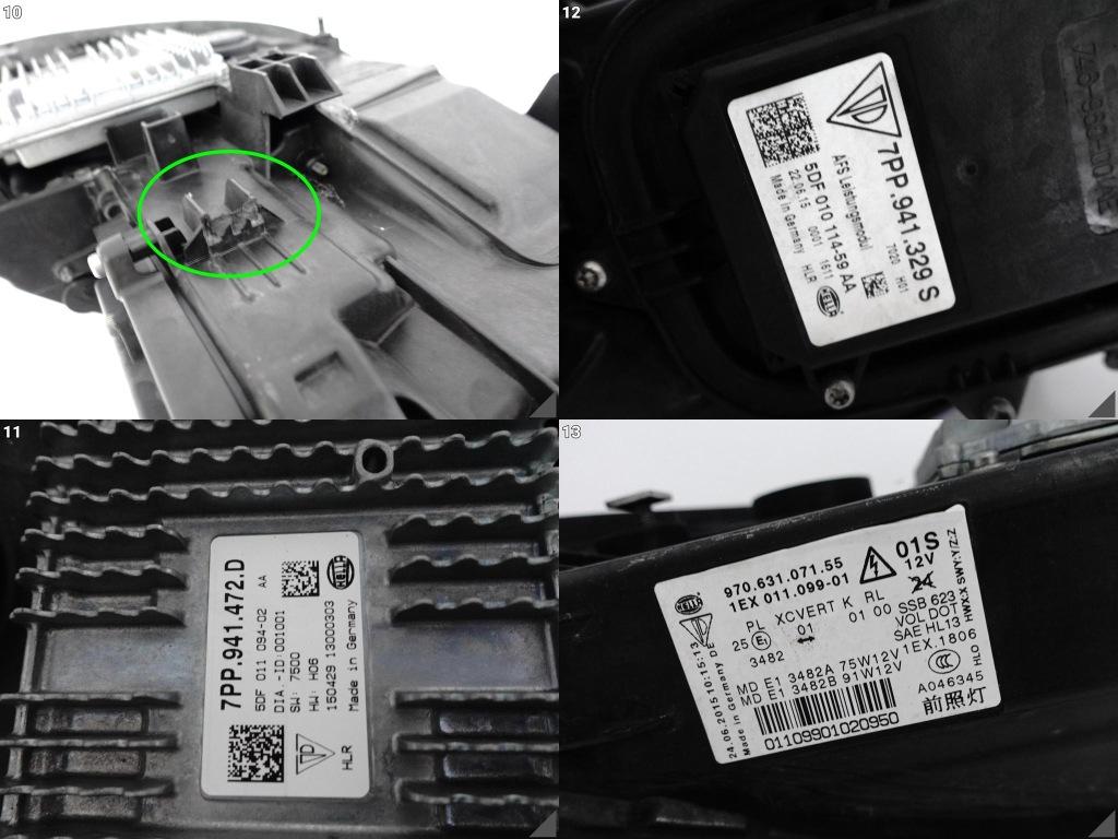 фото №11, Porsche panamera 970 lift mk2 13-16 pdls plus поворотна full led лампа ліва