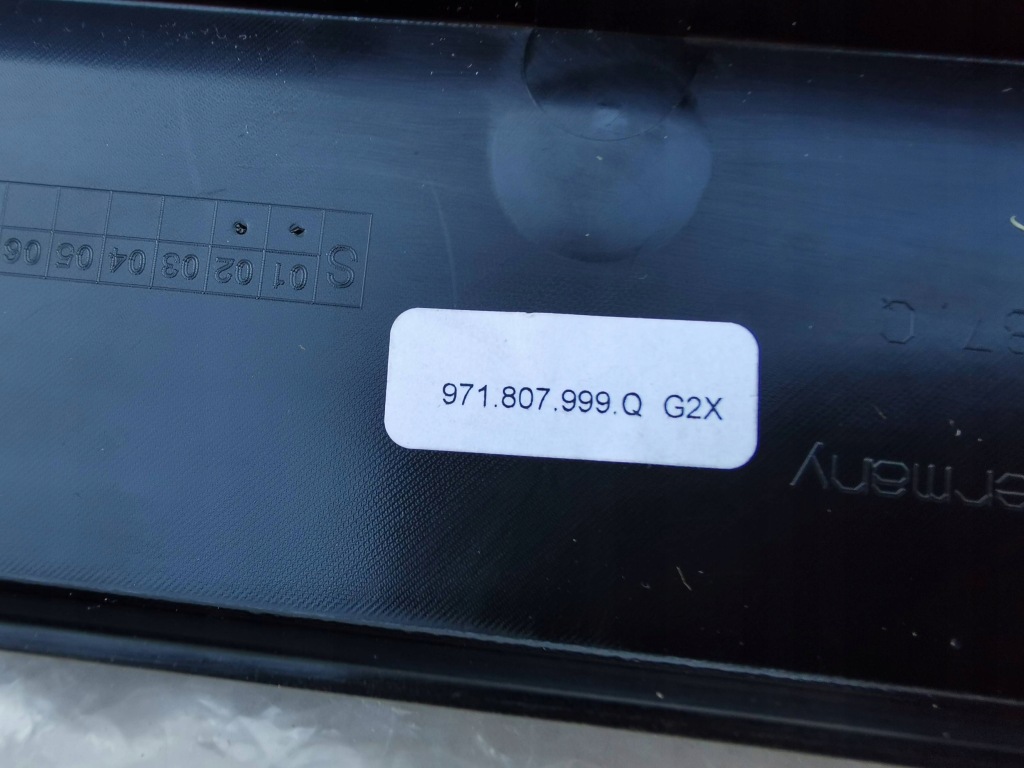 фото №9, Porsche panamera 971 16-23 підкладка pod номерний знак реєстраційна 971807999q