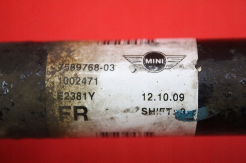фото №10, Привідний вал права перед механічна коробка передач 7589768-03 mini cooper one r56 1.4 16v 95 km 06-10