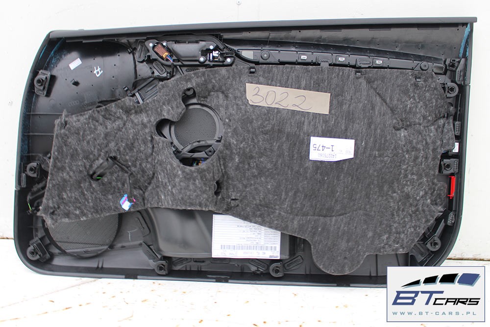 фото №8, Audi a3 обшивка обшивки двері дверні оббивка велюр колір чорний 8v 8v3 8v