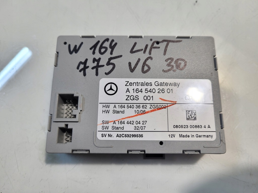 фото №1, Mercedes ml gl r w164 x164 164 w251 модуль блок управления zgw шлюз 1645402601