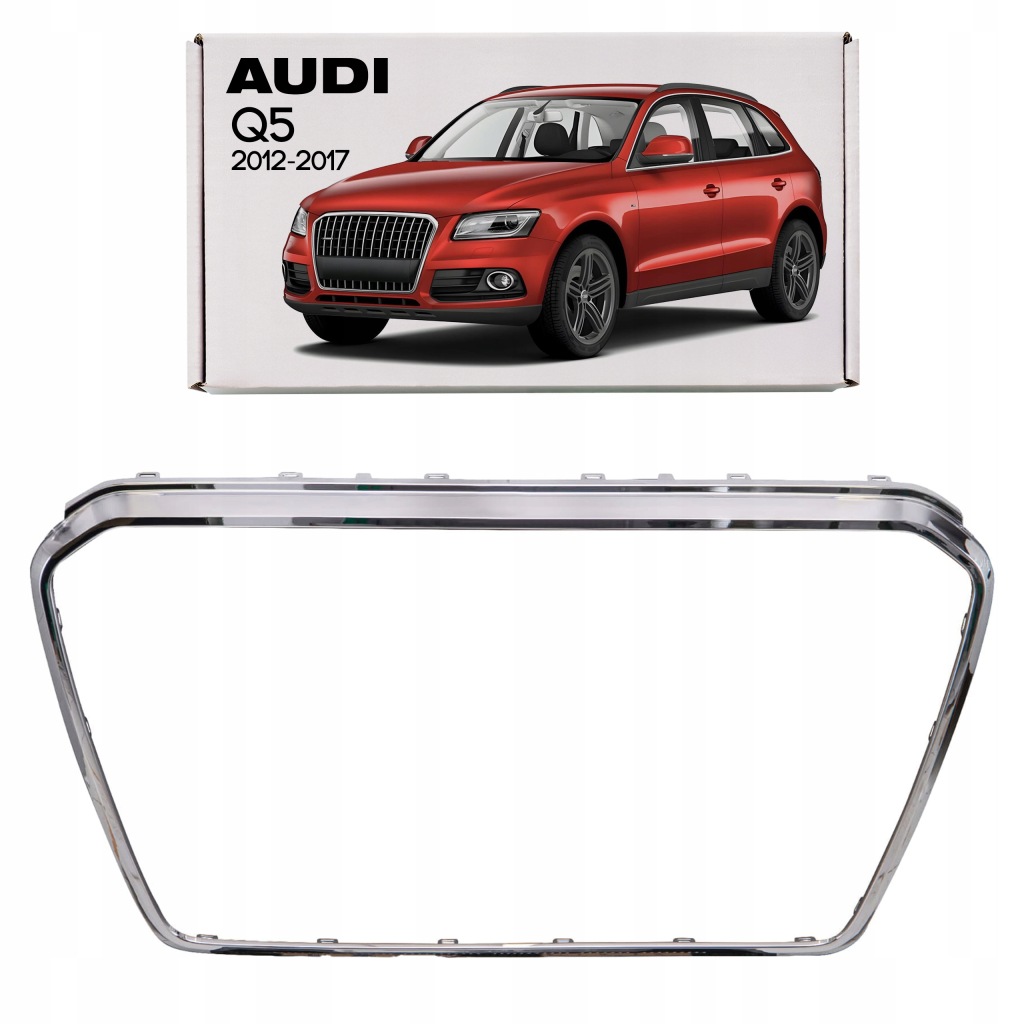 фото №1, Хромированная рамка решетка 8r0853651ad audi q5 8r 2012-2017 po faceliftingu