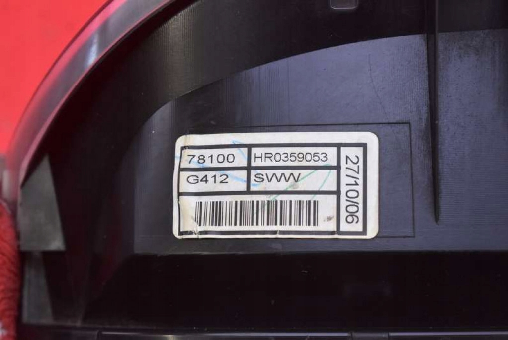 фото №8, Счетчик приборы eu hr0359053 honda crv 3 iii 2.0 i-vtec 150 km 4x4 06-09