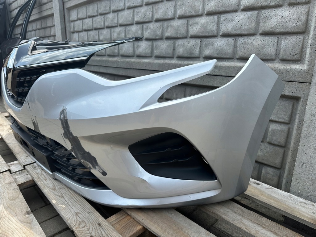 фото №3, Clio v бампер передний перед решётка радиатора хороший