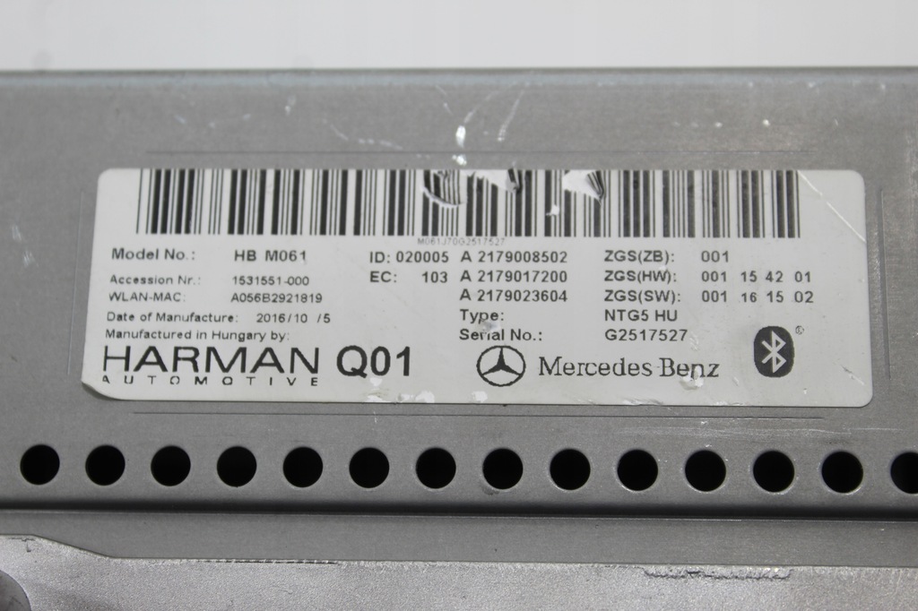 фото №9, Mercedes s-klasa w222 навигация радио чейнджер a2179008502