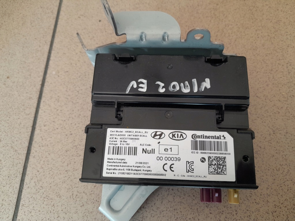 фото №1, Kia niro ii 2022- модуль блок керування ecall 96510ao000