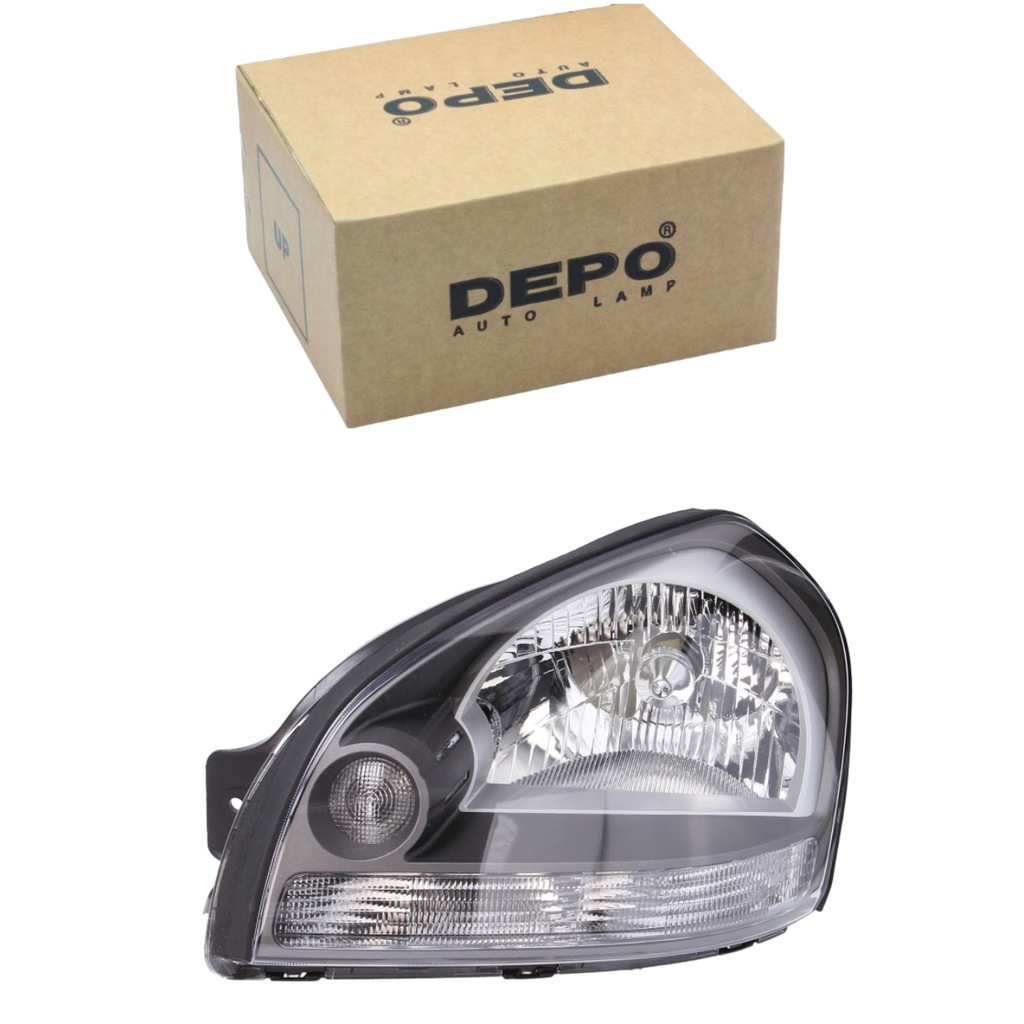 фото №1, Фара лампа правая hyundai tucson jm 2004-