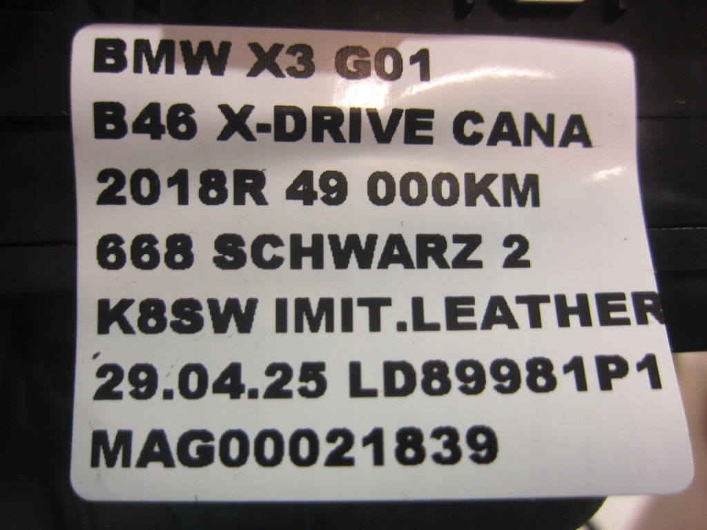 Bmw x3 g01 g02 панель консолі центральної перемикач pdc 61316993947 6993947 Доставка