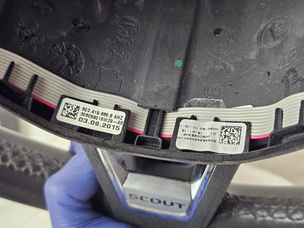 фото №11, Воздуховод кожа мультифункция skoda octavia iii scout 5e0419091bd