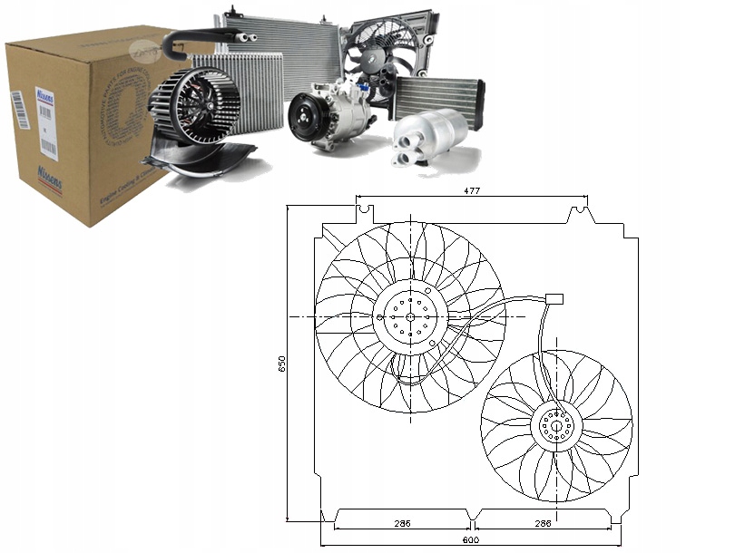 фото №1, Nissens 85271 вентилятор, охолодження двигуна