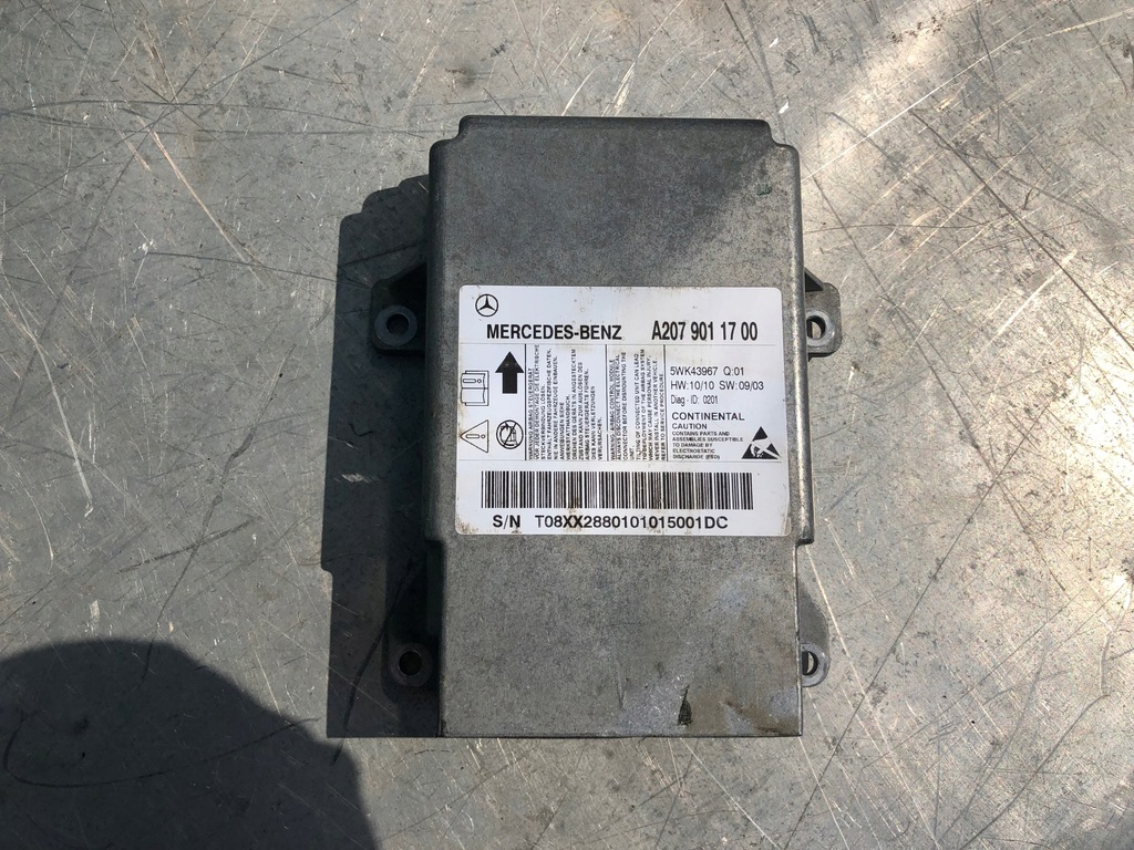 фото №1, Mercedes w207 модуль датчик подушок подушка безпеки