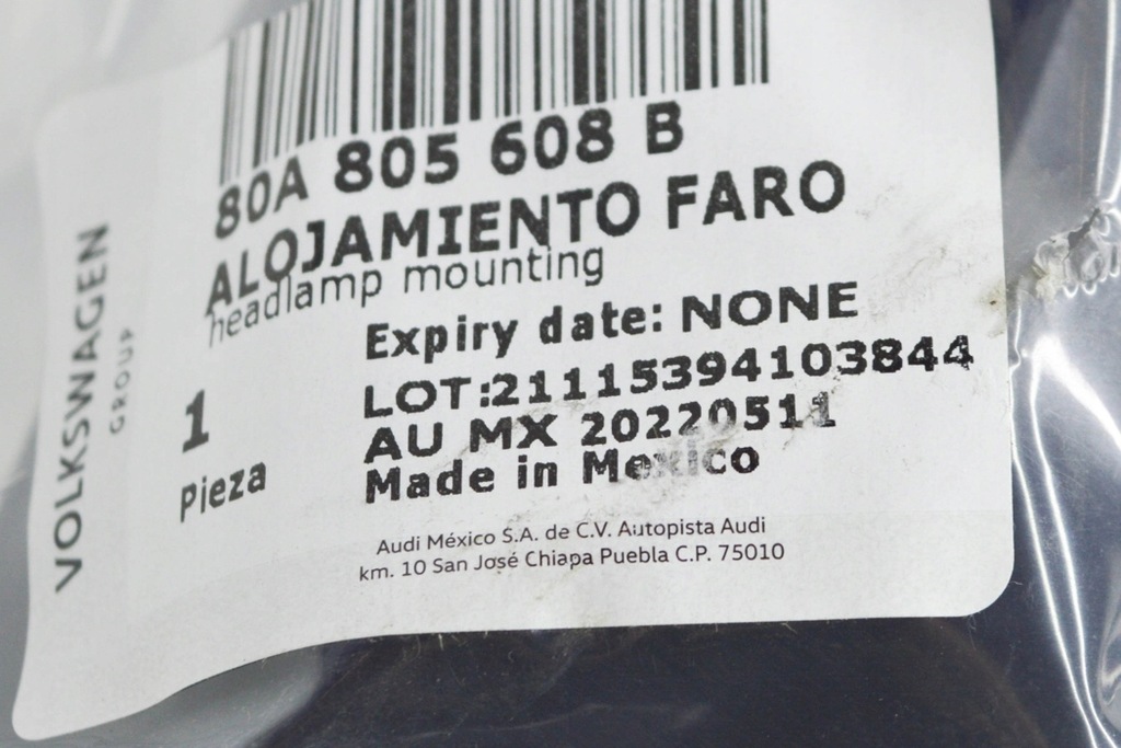 фото №7, Audi q5 fy правый кронштейн фара новый оригинальный 80a805608b