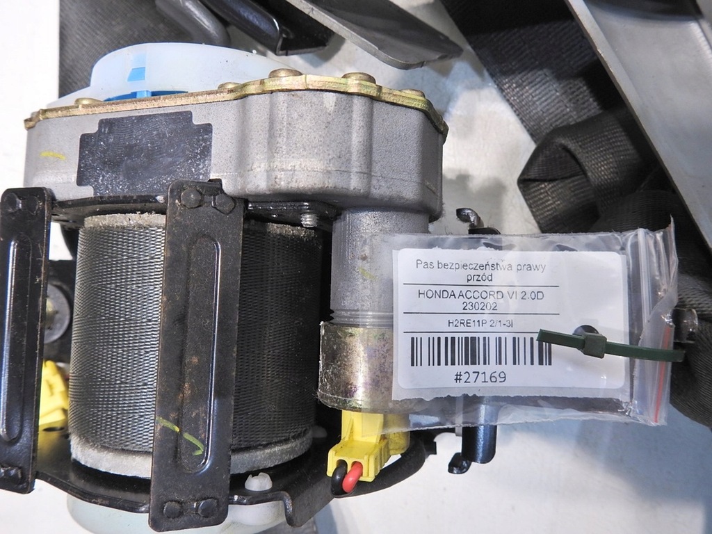 фото №5, Pas безпеки натягувач правий перед accord vi