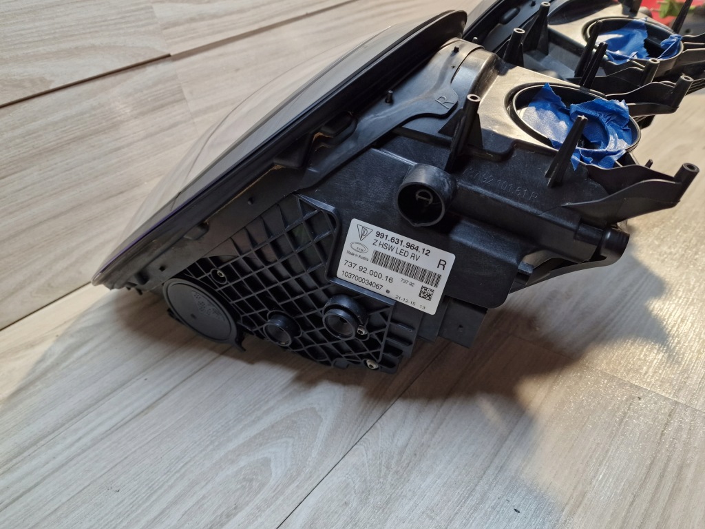 Porsche 991 рестайлинг  фары перед full led чёрные с Разборки