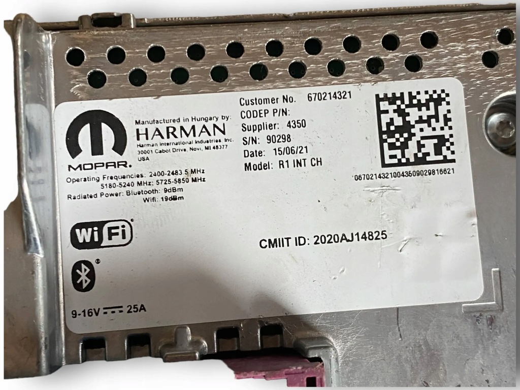 фото №2, Maserati levante радио navi навигация модуль 670214321