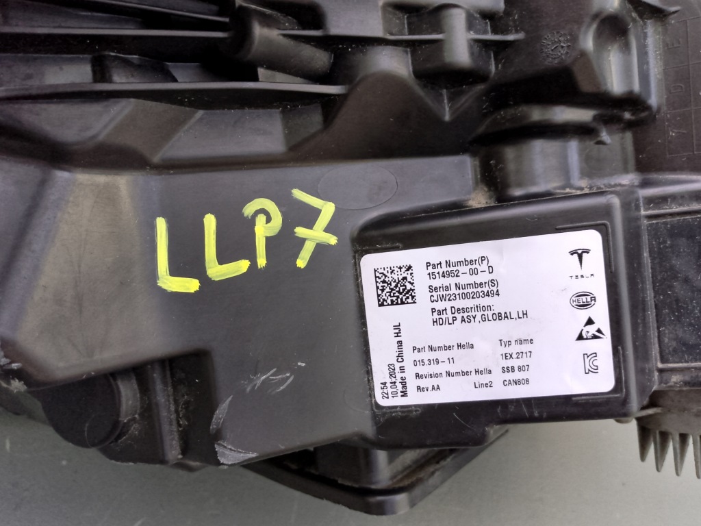 Tesla 3 y рестайлинг  2021- лампа перед передняя левая full led 1514952-00-d = Доставка