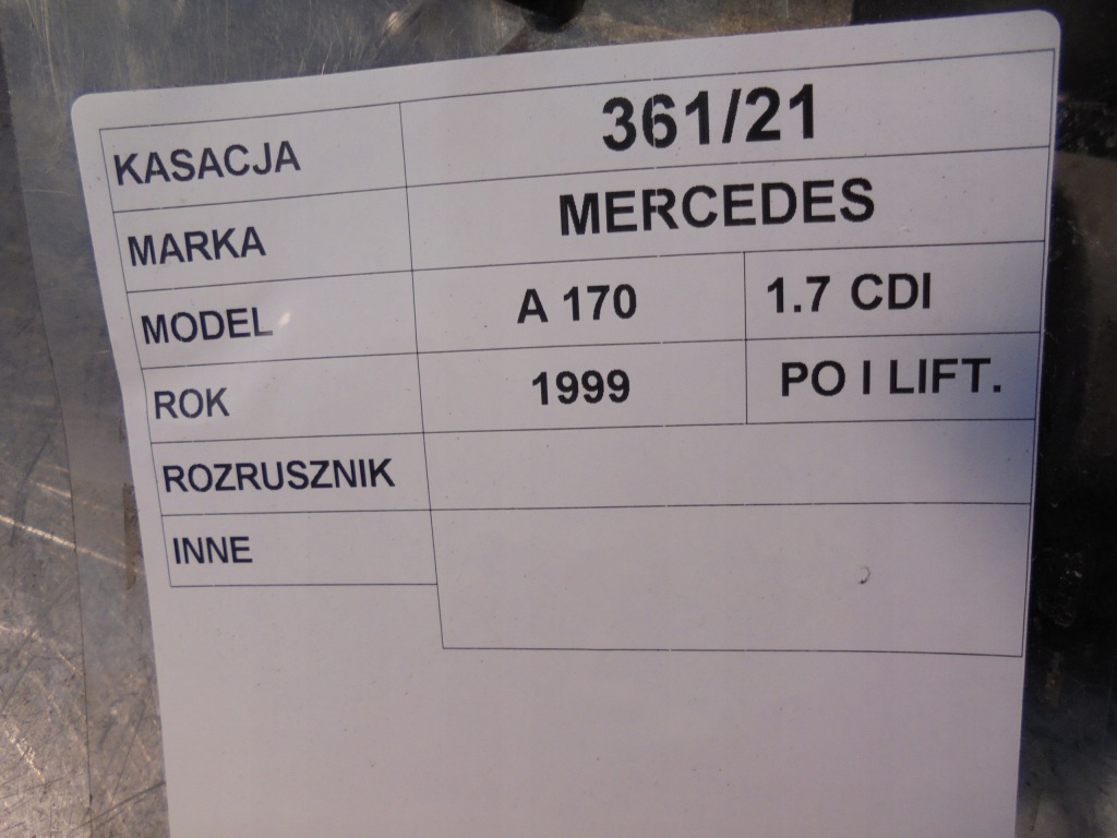 Купити Стартер mercedes w168 1.7cdi 0001115008