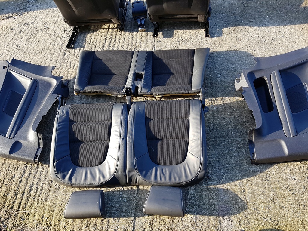 фото №4, Audi a3 8p cabrio s-line сидіння напівшкіра заднє сидіння