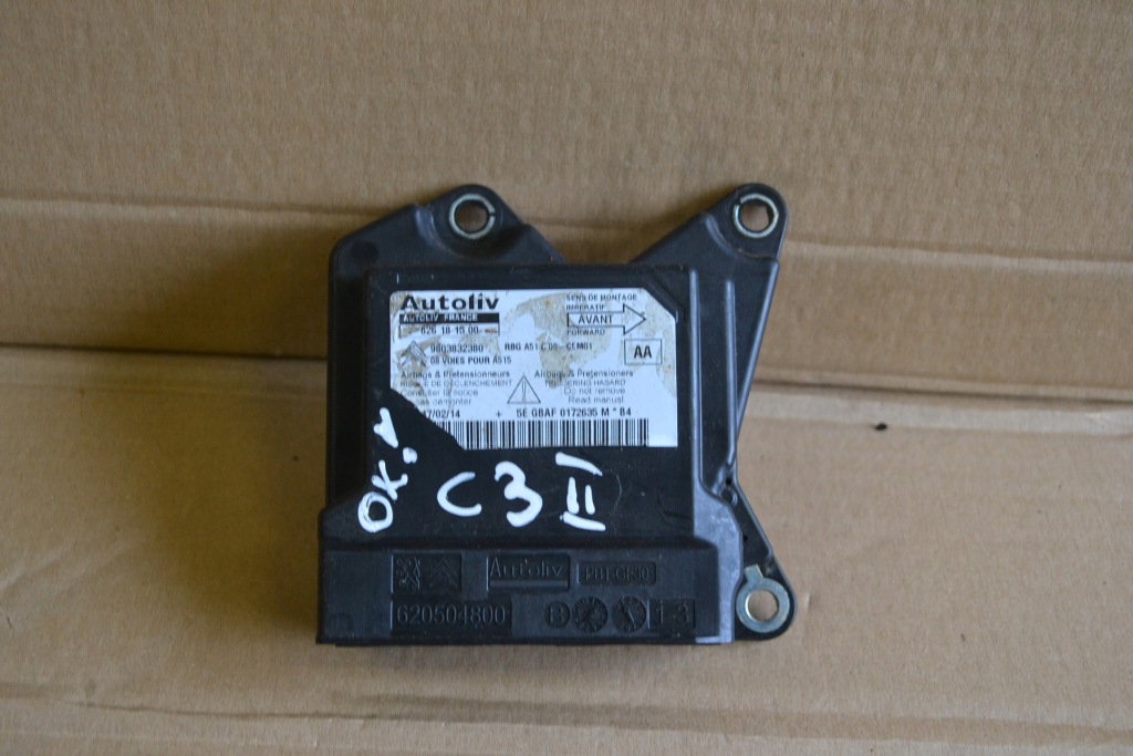 фото №1, Citroen c3 ii модуль датчик подушек 9803832380