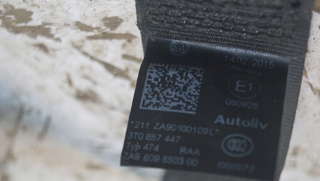 фото №8, Pas безопасности левый задняя skoda superb ii