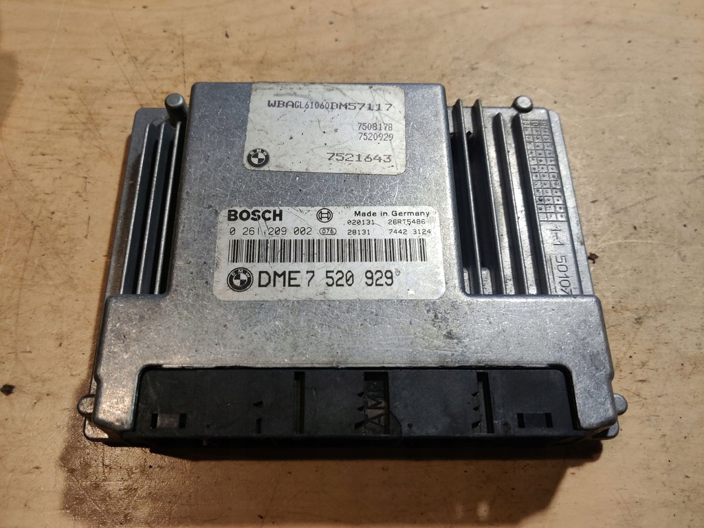 фото №1, Бортовой компьютер блок управления двигателя bmw оригинальный номер 7520929