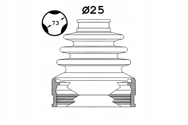 фото №1, Sasic захист шарнір перед всередині honda civic ix civic viii opel