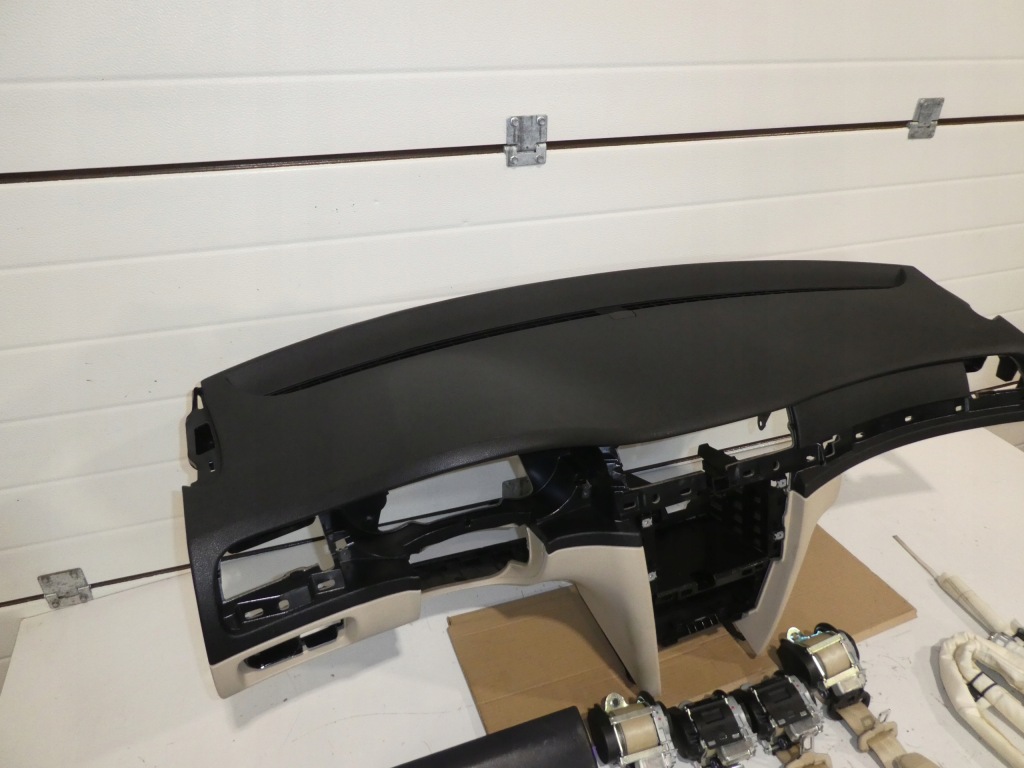 фото №10, Skoda superb ii lift панель приладів консоль подушка безпеки шторки безпеки ремені кремовий