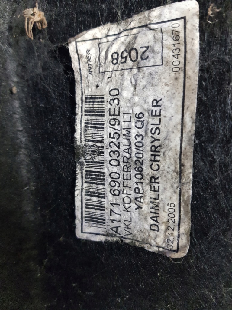 фото №8, Mercedes slk r171 w171 обшивка обшивка багажника лівий 1716900325