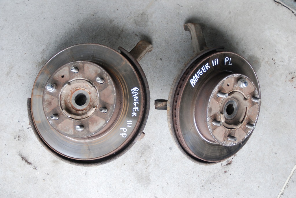 фото №3, Ford ranger iii ступица l / p перед 2,5 tdci 06-11r