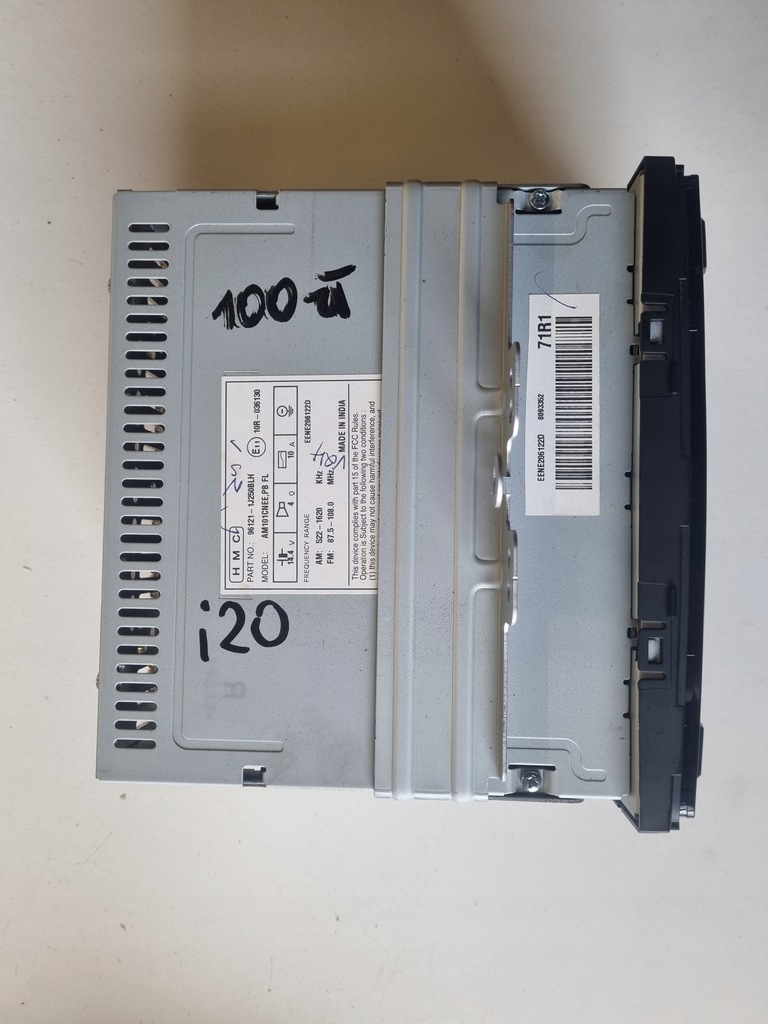 фото №4, Hyundai i20 i lift радіопрогравач радіо cd cd-in