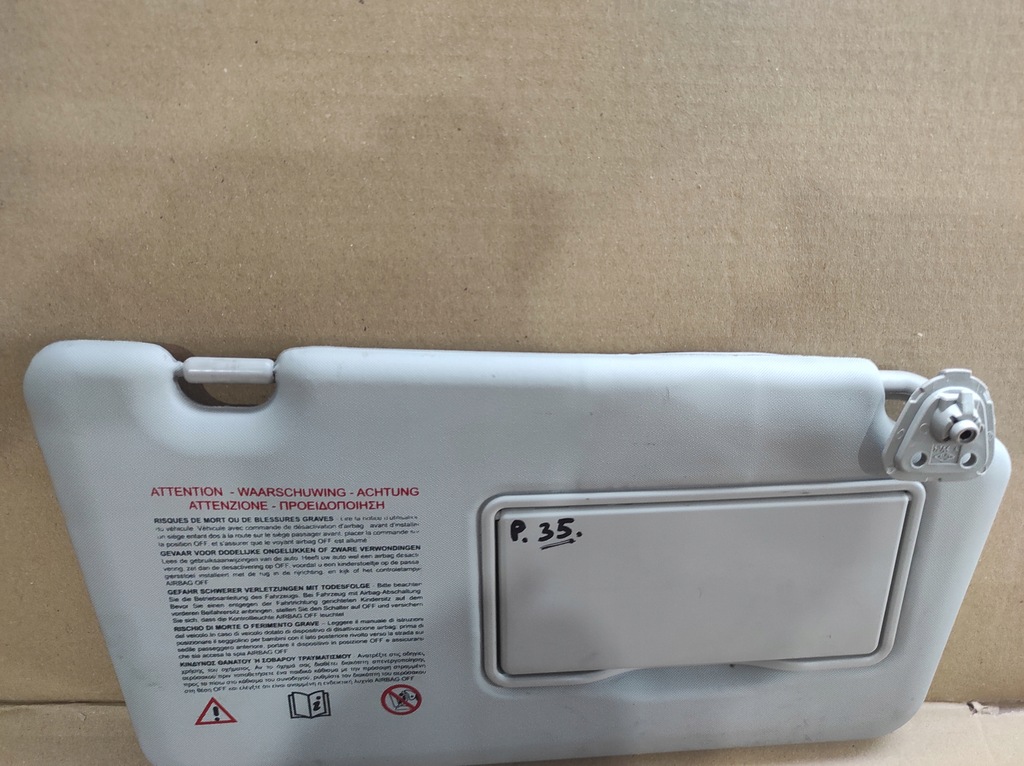 фото №3, Козырёк защита солнцезащитная правая renault koleos i