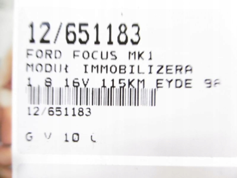фото №6, Focus mk1 модуль иммобилайзер 98ag15k600ab 1,8 16v