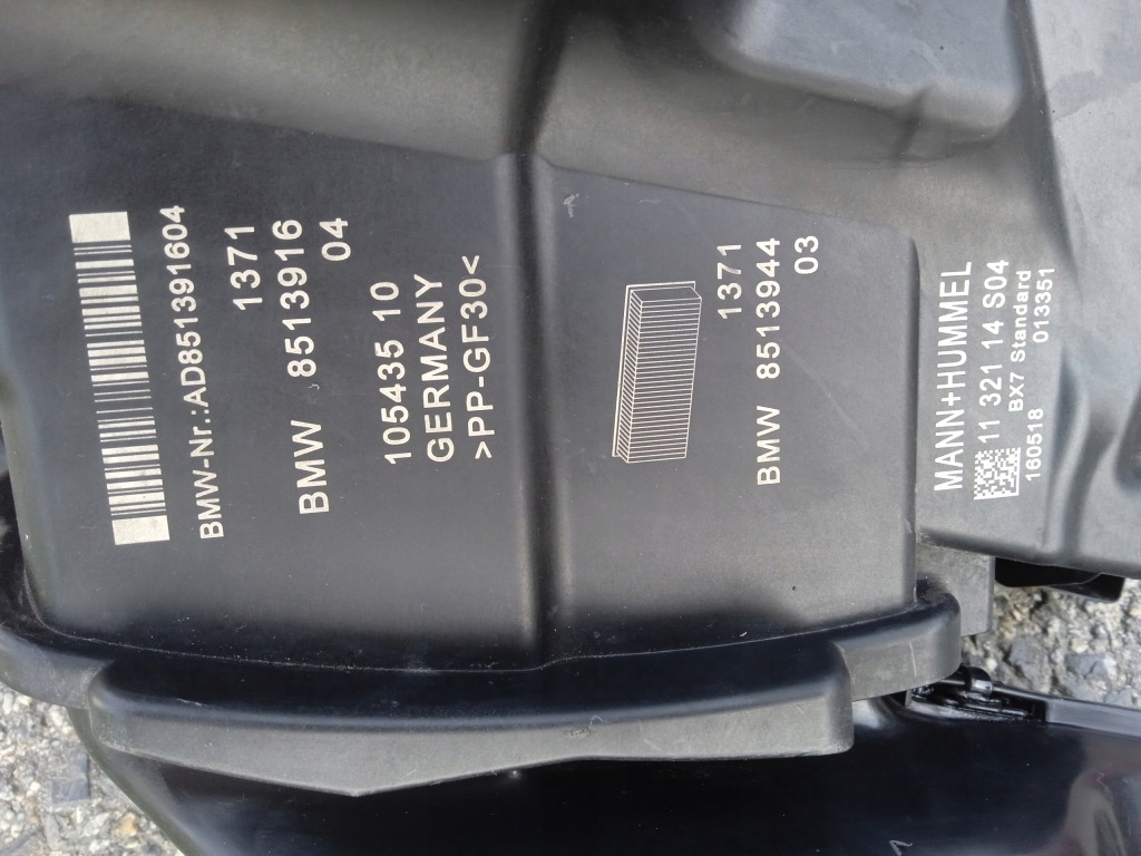 фото №7, Bmw f39 f40 f45 f48 x1 x2 mini канал повітря фільтр корпус комплект