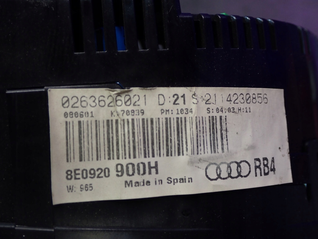 фото №11, Audi a4 b6 00-05 2.0 130km лічильник прилади 8e0920900h