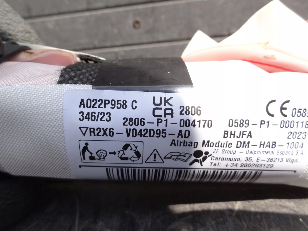 фото №4, Ford transit courier iii mk3 2024 air bag шторка безпеки ліва оригінал