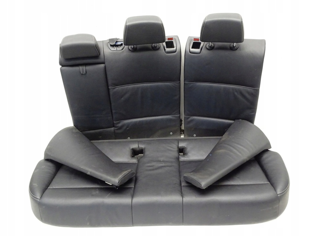 фото №15, Сидіння шкіра bmw x3 f25 lift czarna заднє сидіння комплект