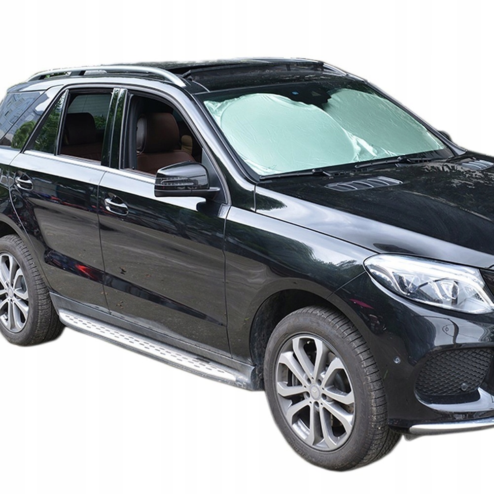 Серебристая накладка солнцезащитная на передняя стекло автомобиля uv Цена