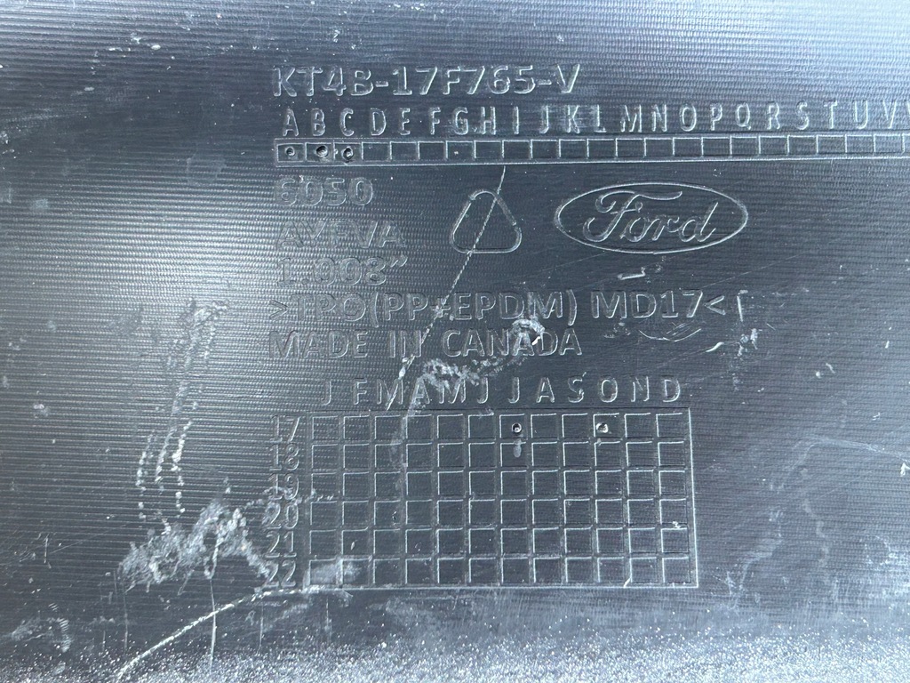 фото №11, Ford edge mk2 диффузор спойлер накладка бампера задняя задний