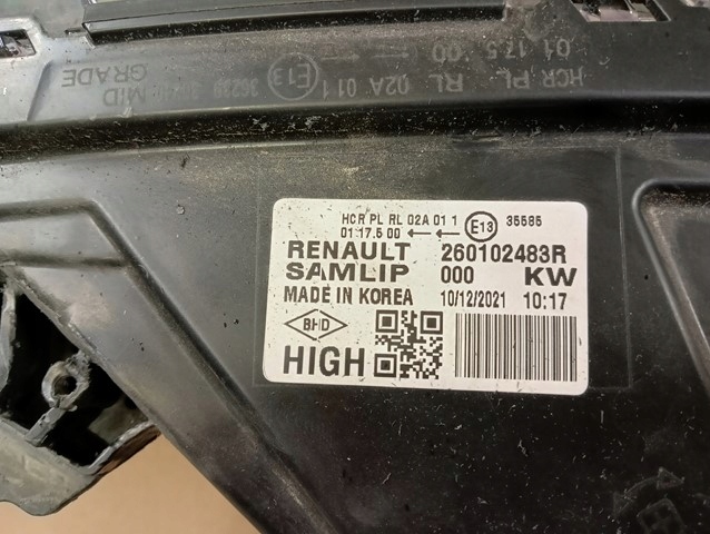 фото №5, Лампа права правий full led renault arkana 21-