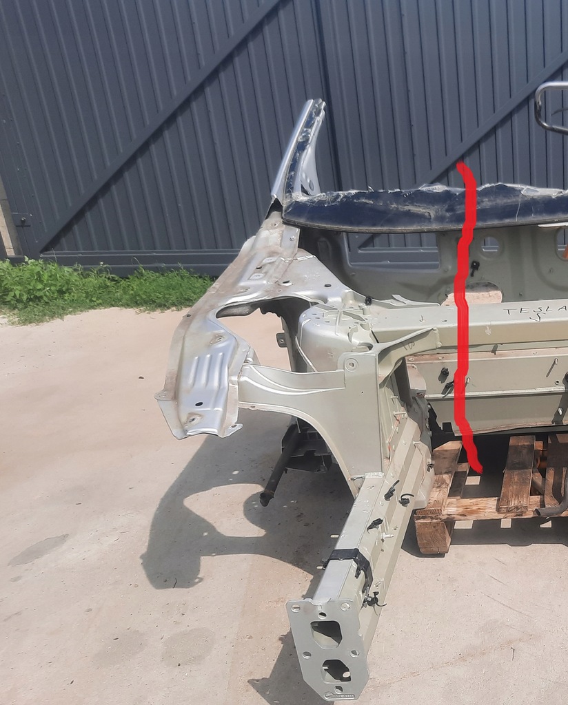 фото №3, Tesla model s четверть лонжерон правый перед