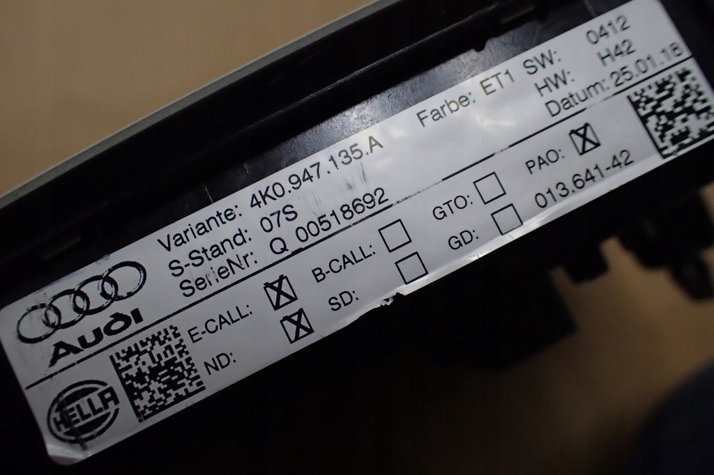 фото №10, ^^ audi a6 c8 4k лампа потолочный 4k0947135a