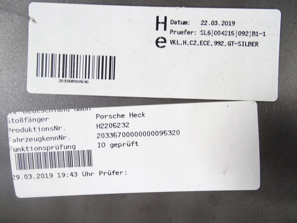 фото №10, Бампер задня задній porsche 911 992 c4 c2 + каркас