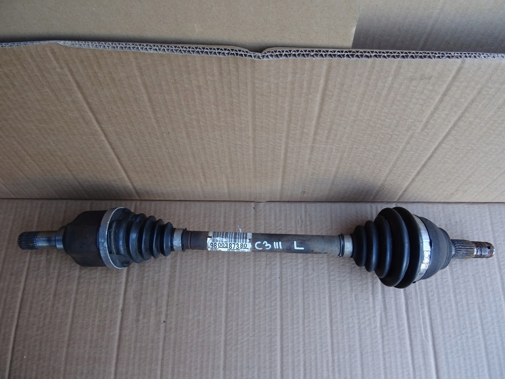 фото №1, Citroen c3 iii приводной вал левая 9800387380