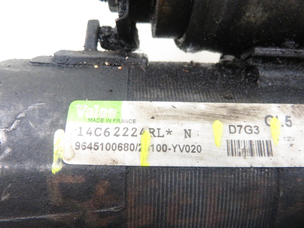 фото №12, Стартер peugeot expert ii 1.6 hdi 90 16v 9645100680 d7g3