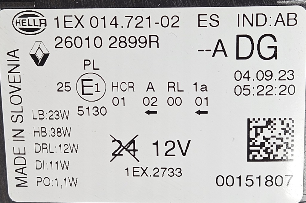 Правий фара перед full led renault trafic 3 3 iv 4 рестайлінг  260102899r Київ