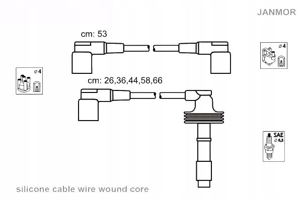 фото №9, Провода wysokiego напряжения s70,v70, 850 2,0,2,5 1