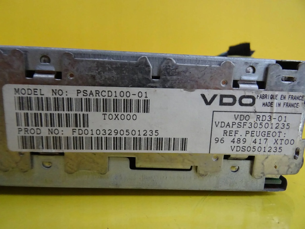 фото №7, Радіо заводський cd peugeot 307 96489417xt nr34