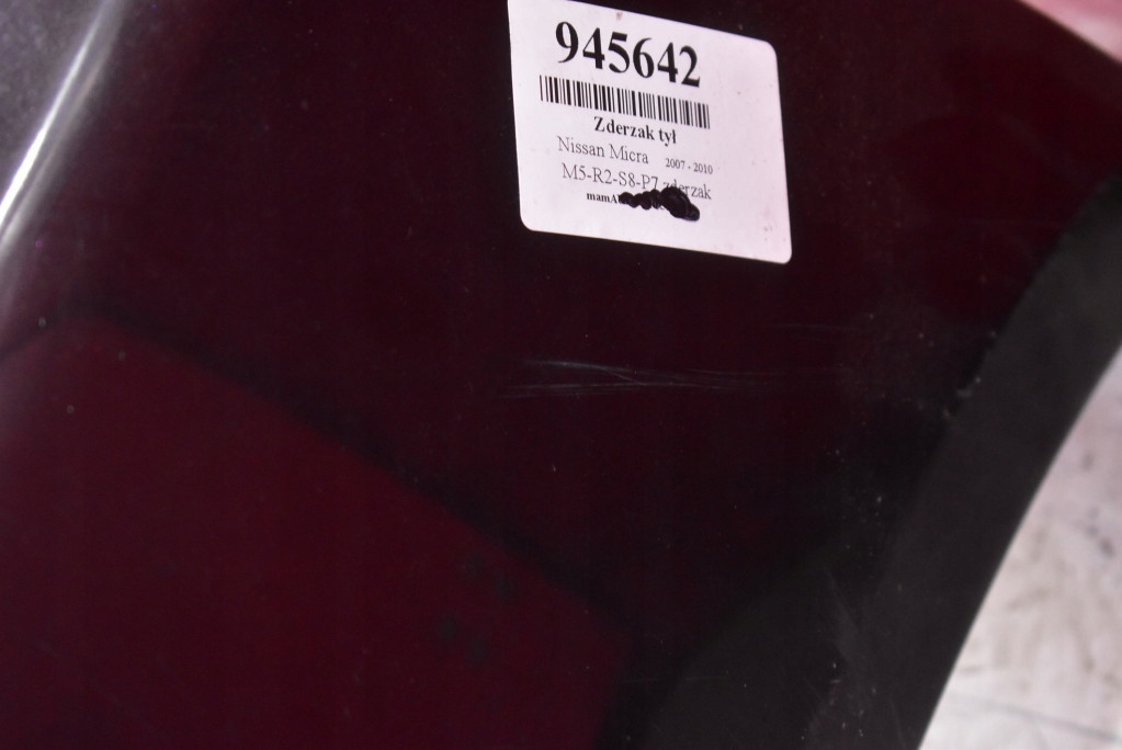 фото №7, Бампер задняя задний ciemnobrązowy nissan micra k12 5d hb lift 07-10