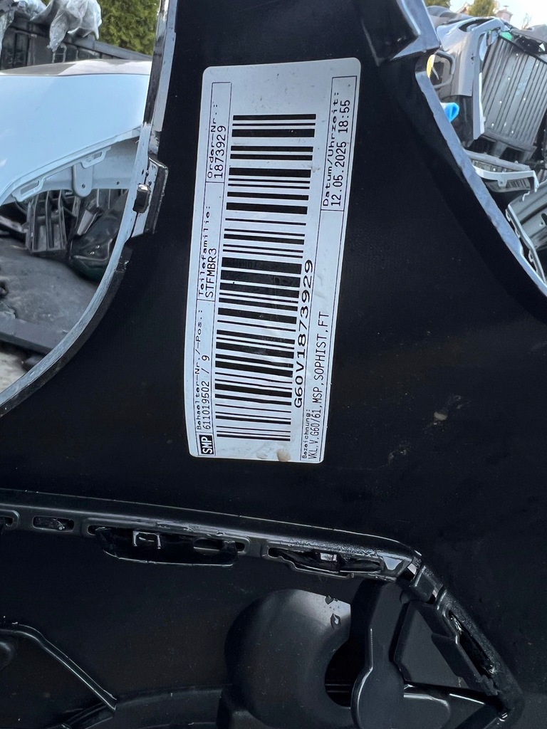 фото №16, Бампер перед передний bmw 5 g60 g61 m набор цвет a90